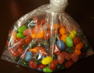 a bag of jelly beans